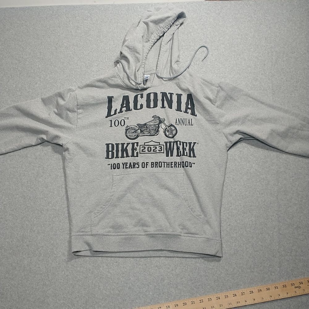 2023 Laconia New Hampshire Bike Week Hoodie Size XL. Condition is Pre-owned.
